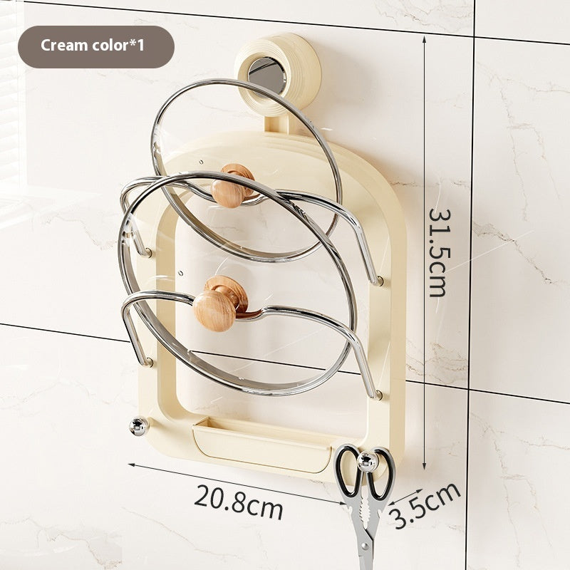 Transform Your Kitchen with the Suction Cup Lid Rack Placement Device